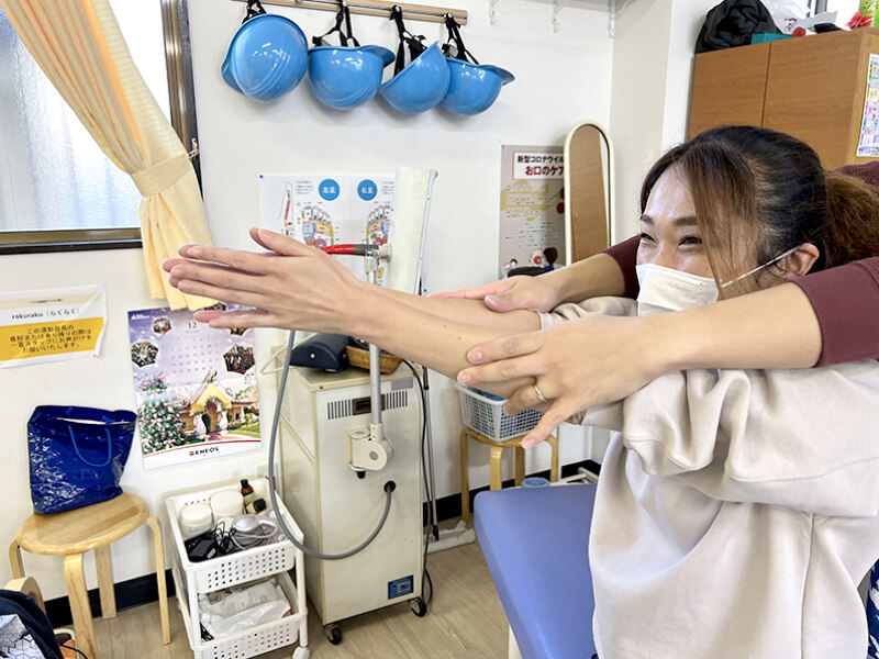 施術体験のブース